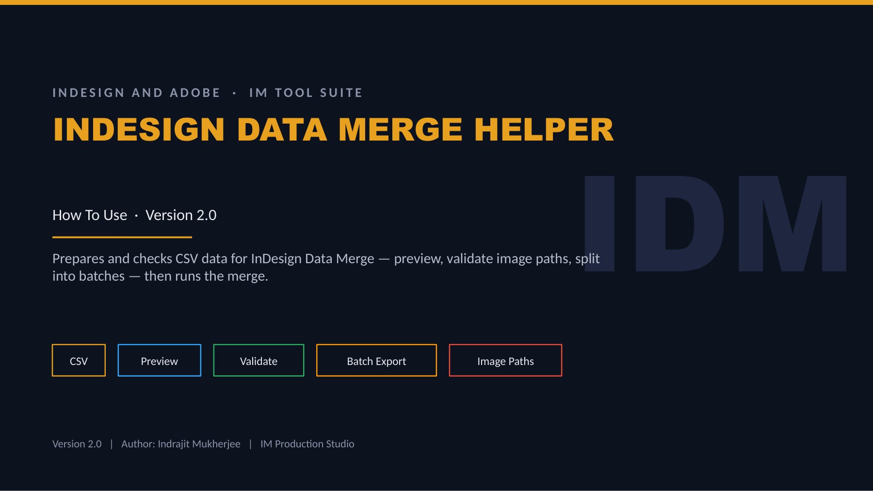 InDesign Data Merge Helper