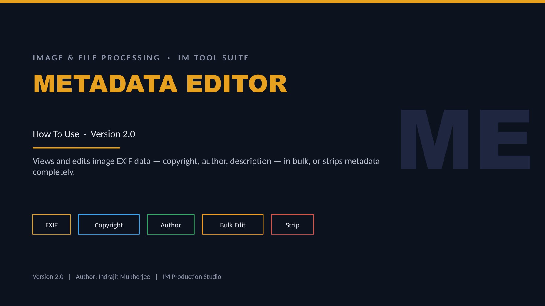 Metadata Editor
