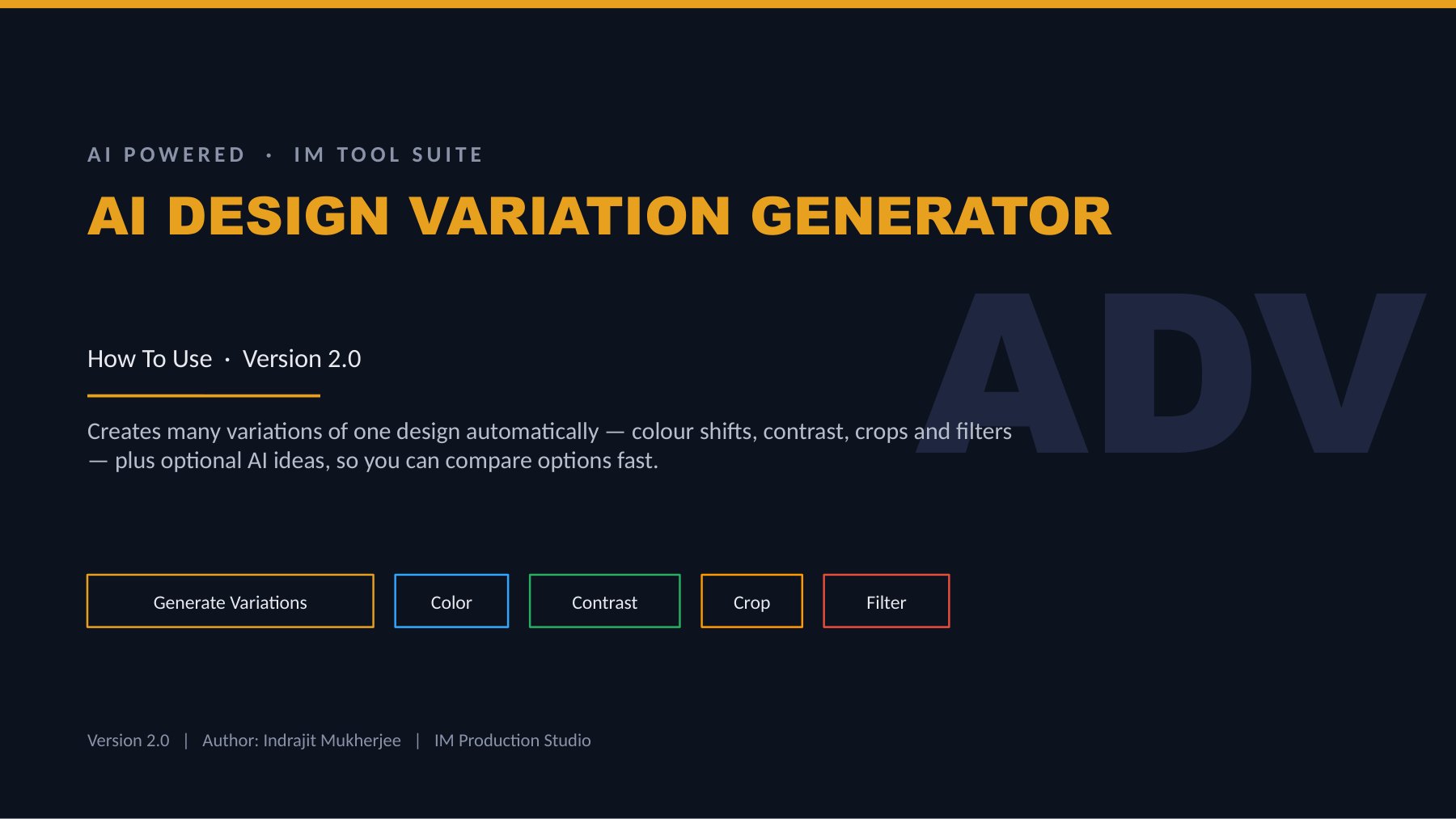 AI Design Variation Generator