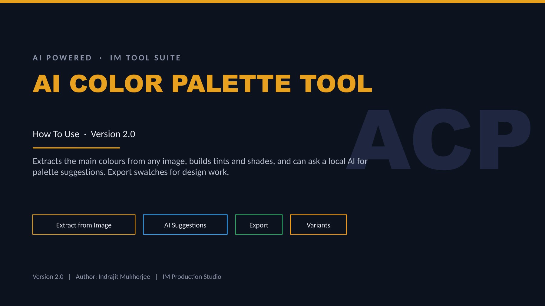 AI Color Palette Tool