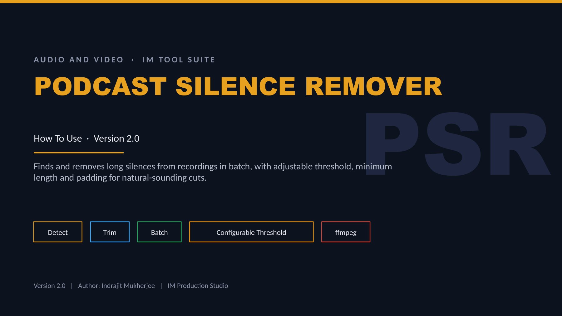 Podcast Silence Remover