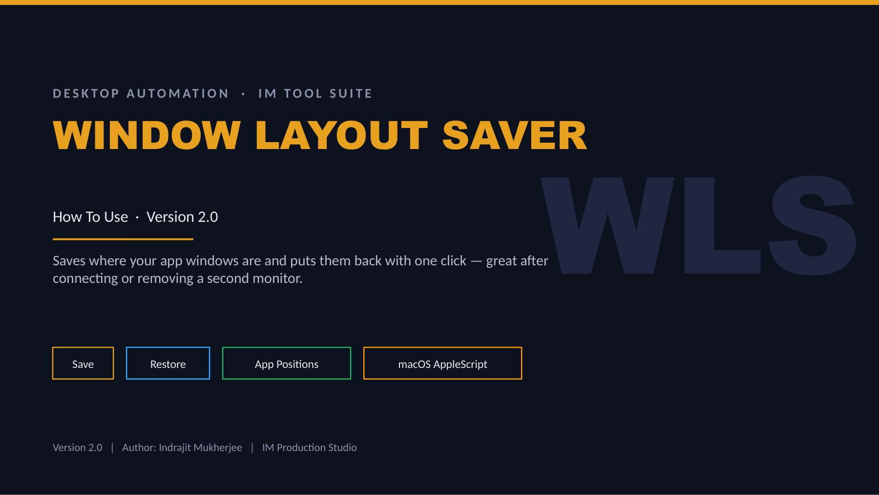 Window Layout Saver