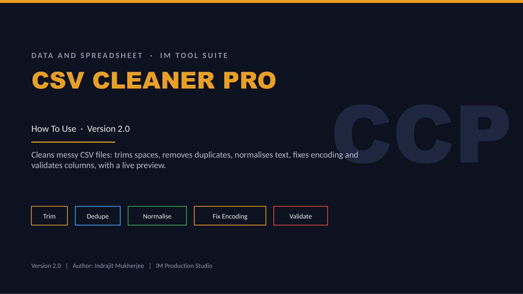 CSV Cleaner Pro
