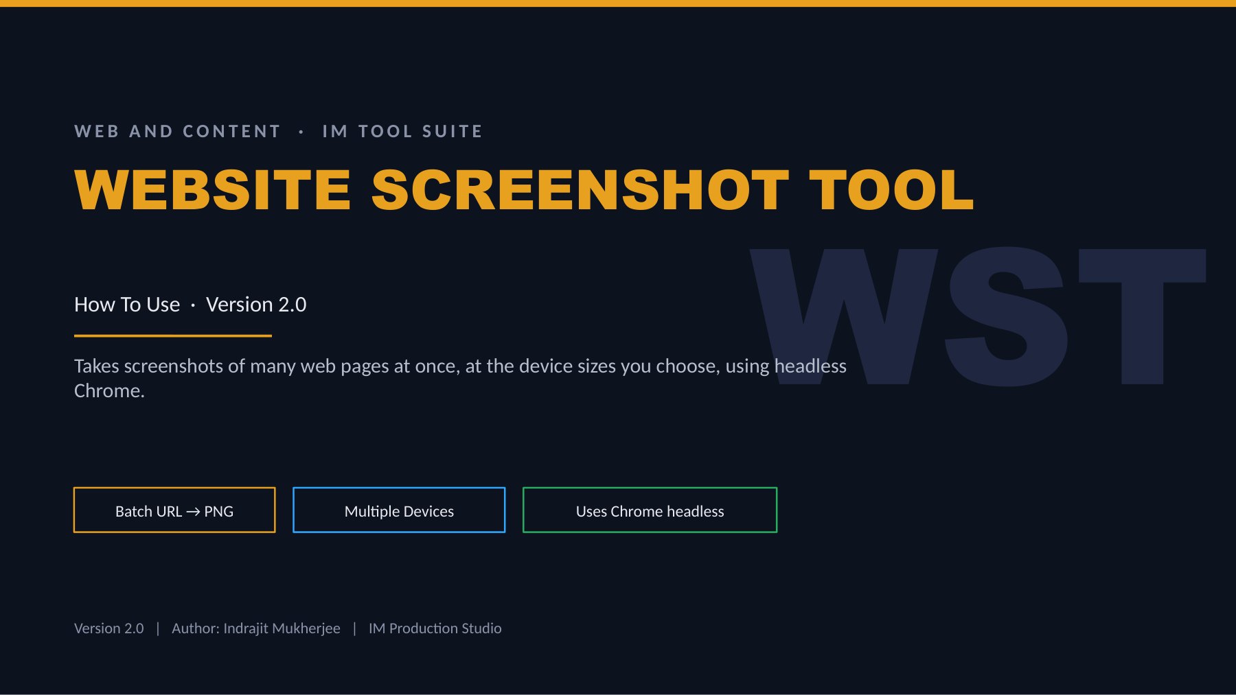 Website Screenshot Tool