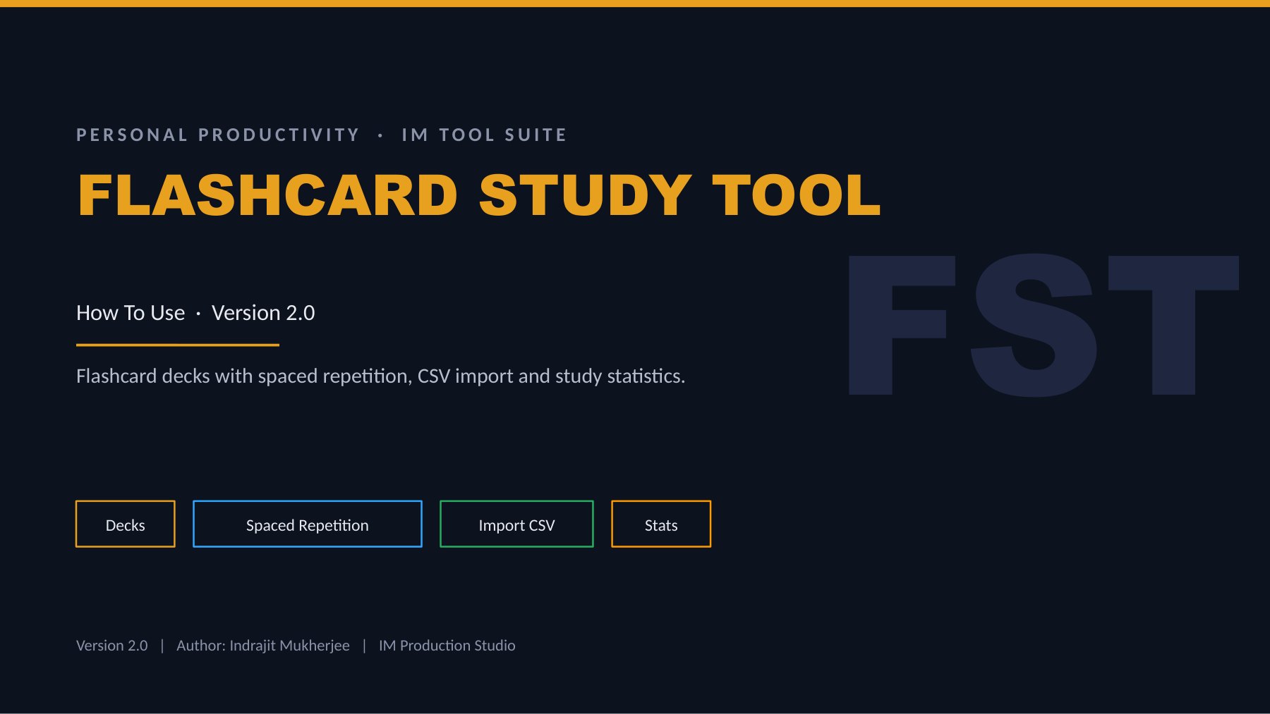 Flashcard Study Tool