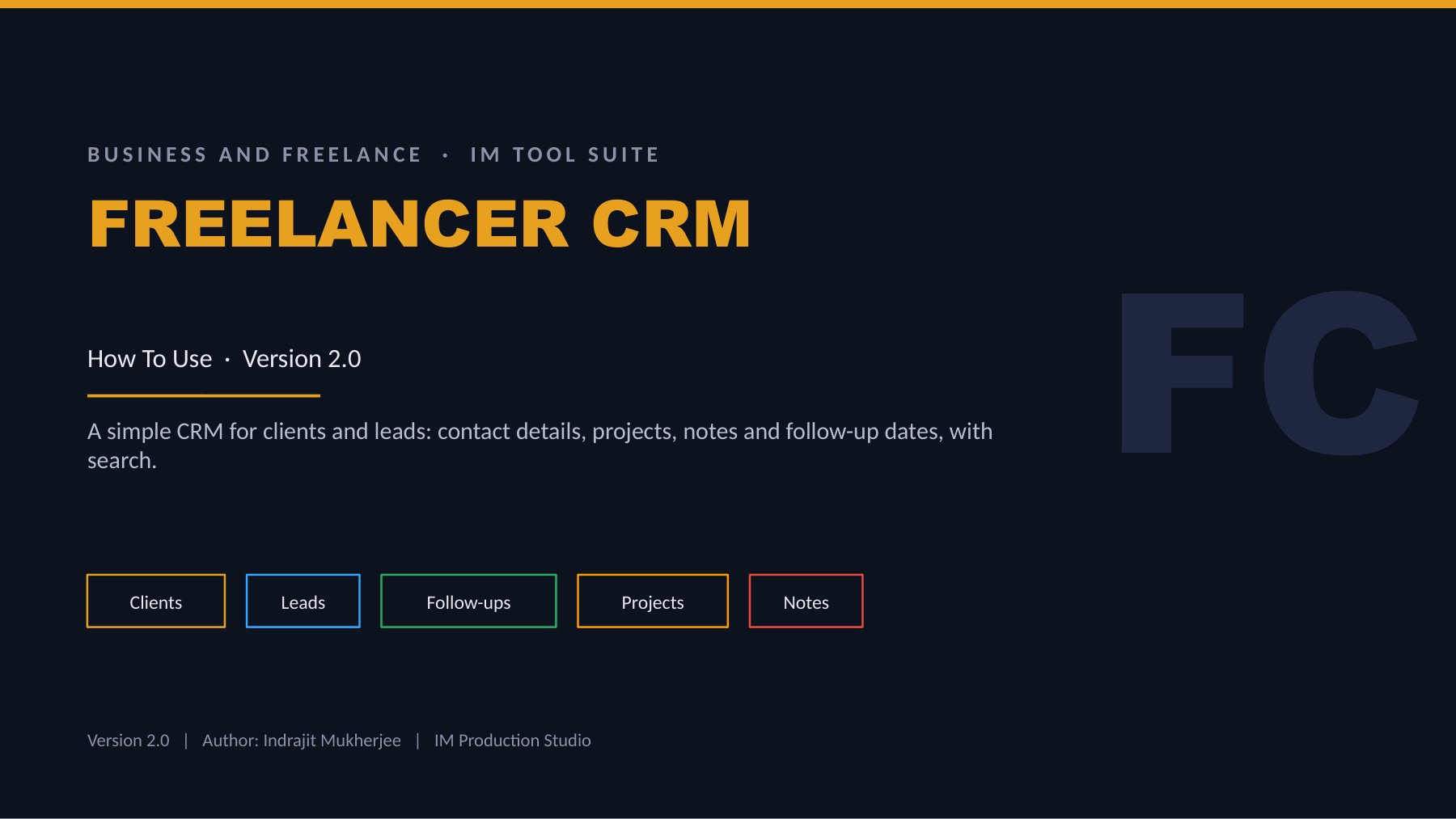 Freelancer CRM