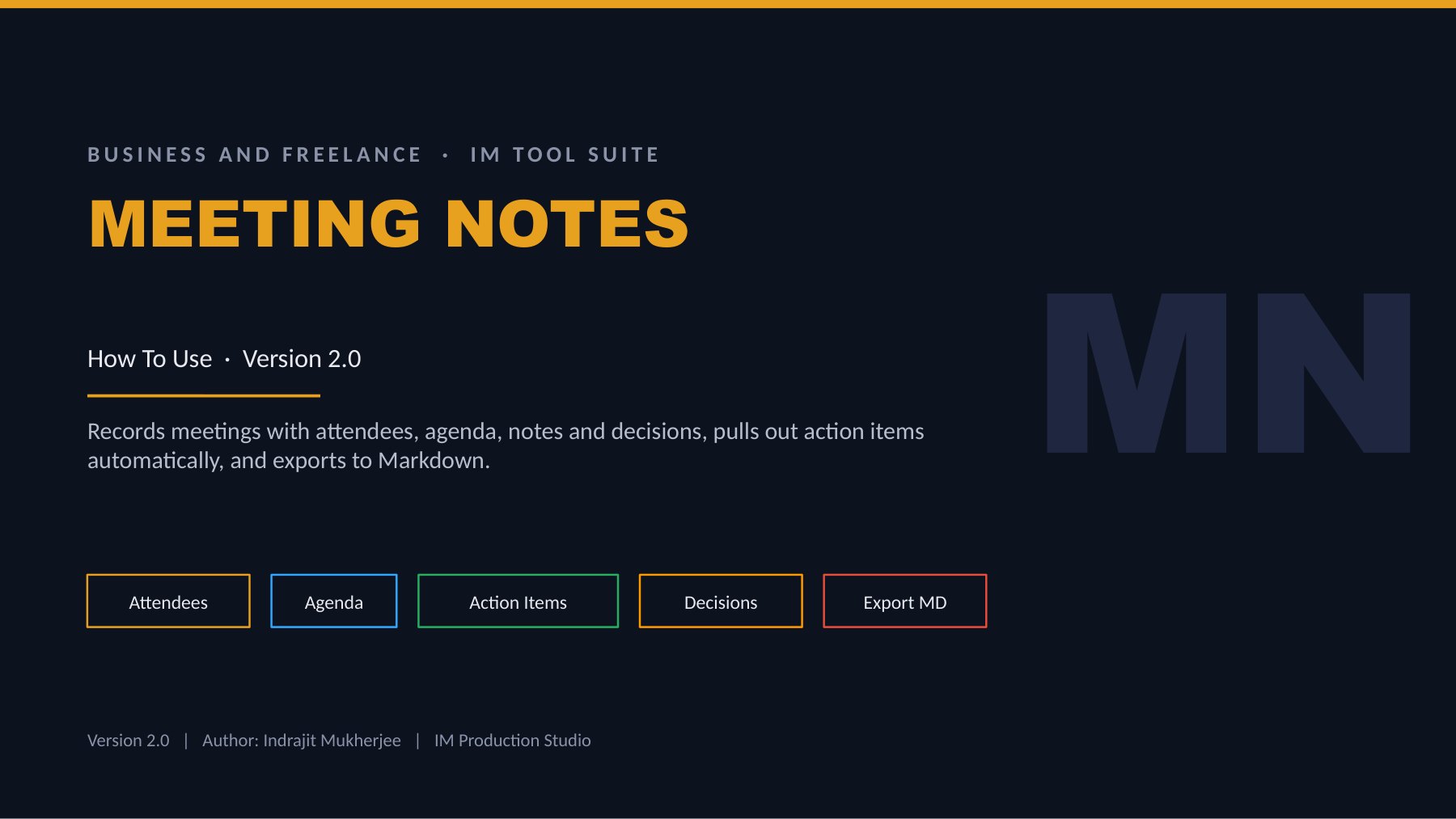 Meeting Notes Pro