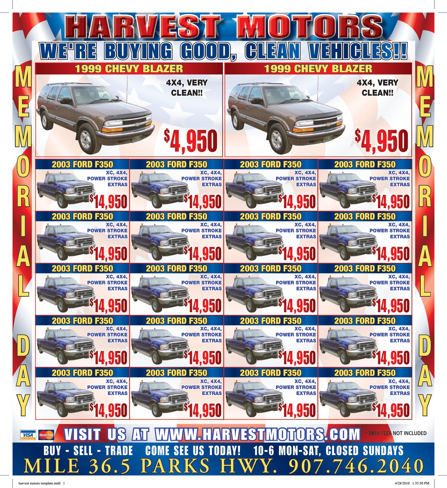 Harvest Motors Template — Advertisement by Indrajit Mukherjee