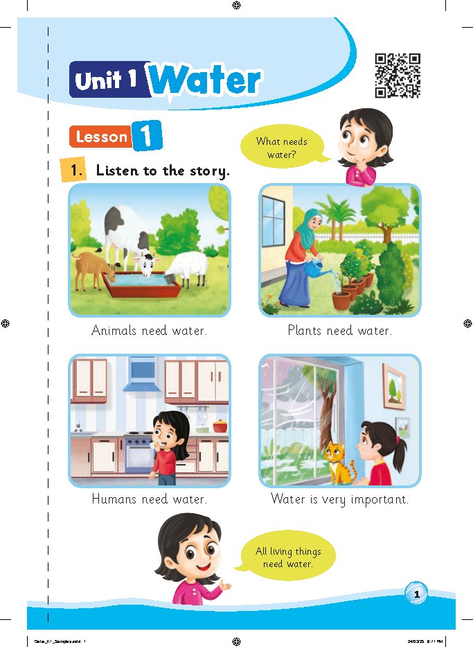 Qatar K1 Samples Page 1 — Children Books by Indrajit Mukherjee